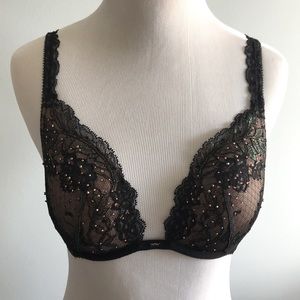 NWOT Black Lace Bra
